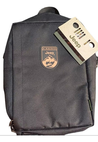 Bolsa Bandolera Jeep Transversal Color Negro