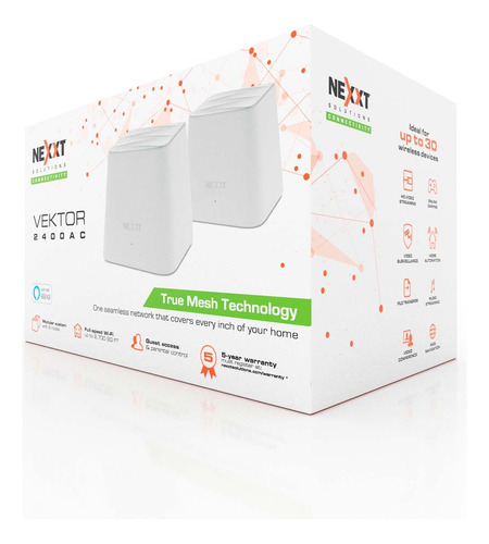 Sistema Wifi Mesh Nexxt Vektor 2400ac 2pack