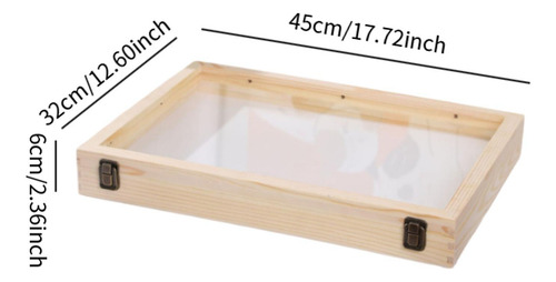 Caja De Sombra Marco De Fotos Caja De Almacenamiento Madera