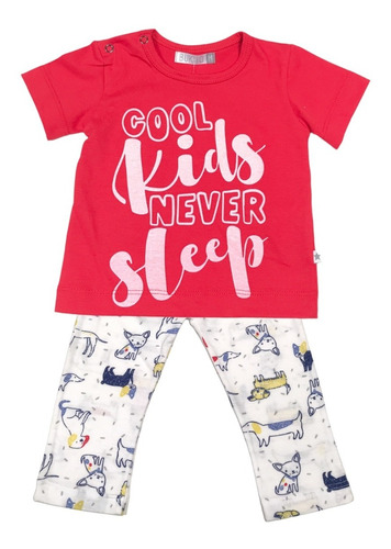 Pijama Bebé Bukito Conjunto Manga Corta Cool Kids