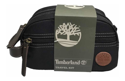 Bolsa Timberland Negra Hombre Kit De Viaje Lona 100%original