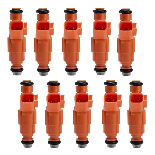 10pzs Inyector Gasolina Para Ford F350 Super Duty 6.8 2003