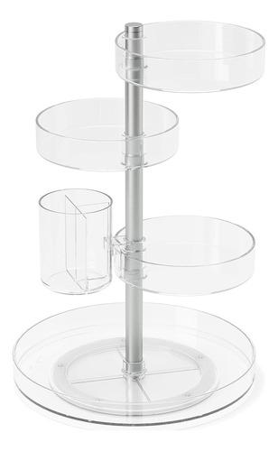 Umbra Organizador Cosmético Pirouette, Regular, Transparente