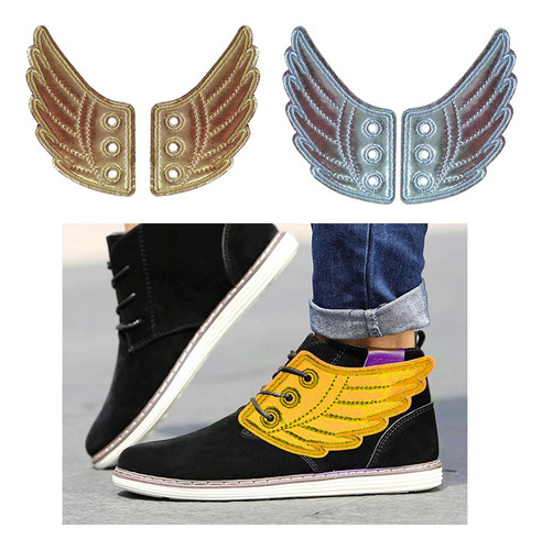 2 Pares De Moda Alas De Ángel Zapatillas De Deporte