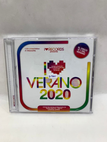 I Love Verano 2020 Cd La Cueva Musical 