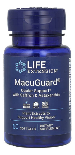Macuguard Ocular Support + Saffron E Astaxanthin 60caps Life