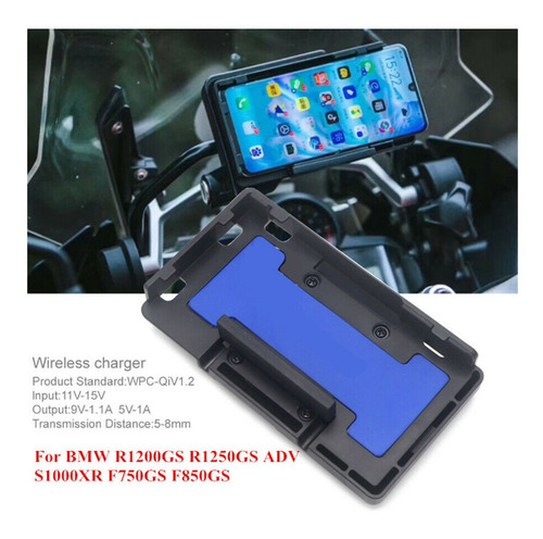 Imagen 4 de 9 de Cargador Inalambrico P/ Base Gps Bmw 1200gs 1250gs 850gs