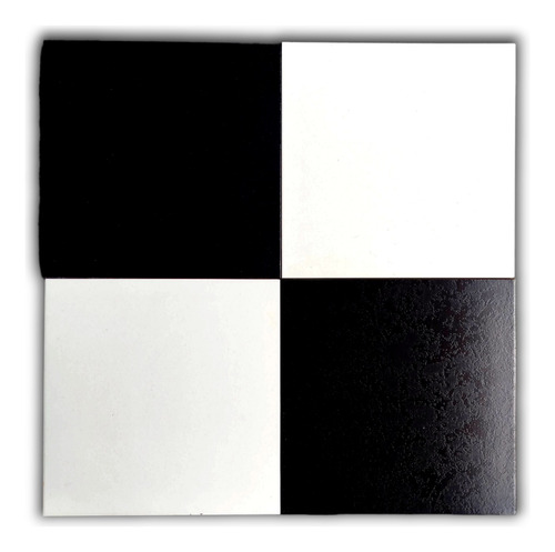 Ceramica Damero Blanco Y Negro 31x31 Cm.