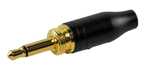 Ficha Miniplug 3.5 Mono Macho Con Rosca Macho Para Cable