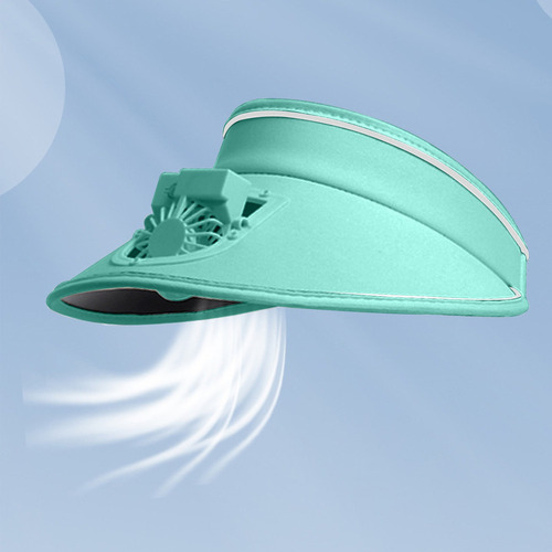 Sombrero Para El Sol Con Ventilador De Carga Usb A La Moda,