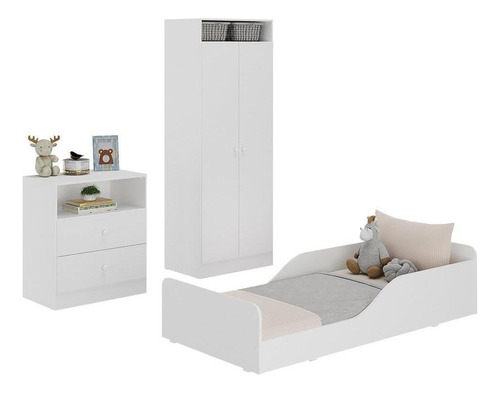 Quarto Infantil Completo Liz Multimóveis Branco