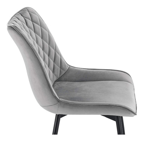 Set De 2x Sillas Comedor Greta Gris Modelo B3078-1