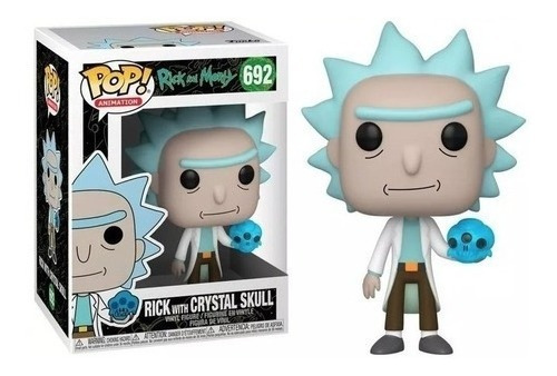 Funko Pop 692 Rick Y Morty Crystal Skull Nuevo Original