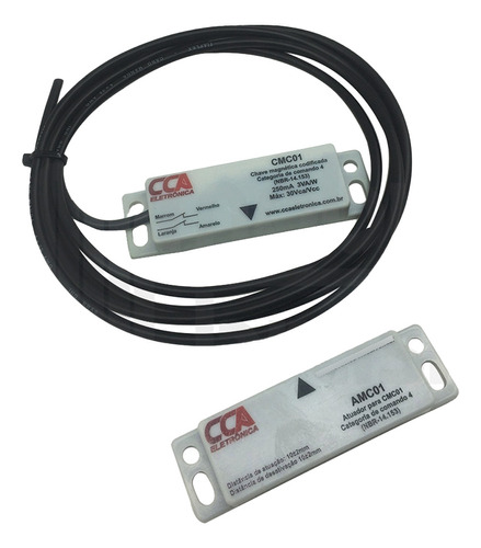 Chave Magnética Codificada Cca Cmc01 Nr12 Sensor E Atuador Cor Cinza