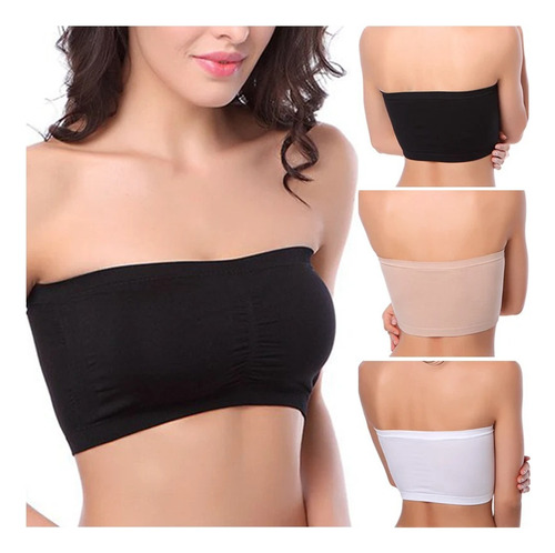 Sostén Strapless Brasier Sostendor Comodos Color Varios X3