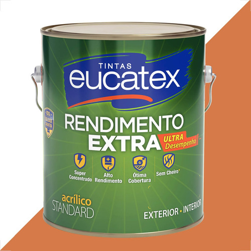 Tinta Latex Eucatex Rendimento Extra Pave De Chocolate 3600m Cor Pavê De Chocolate