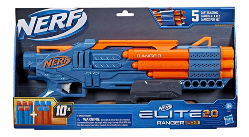 Pistola Nerf Elite Lanzador  2.0 Ranger Pd 5 Para Niños 