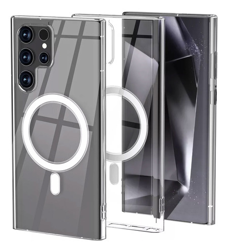 Funda Magnética Transparente Tpu Case Para Samsung S24 Ultra