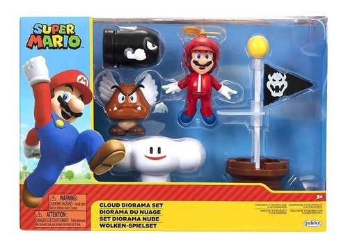 Imagen 4 de 7 de Super Mario Playset Diorama Nube Playking