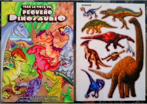 Libro De Dinosaurios Con Cuentos Calcomanías Y Actividades