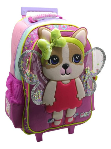 Mochila Escolar Simones Mushi Dress Con Carro 