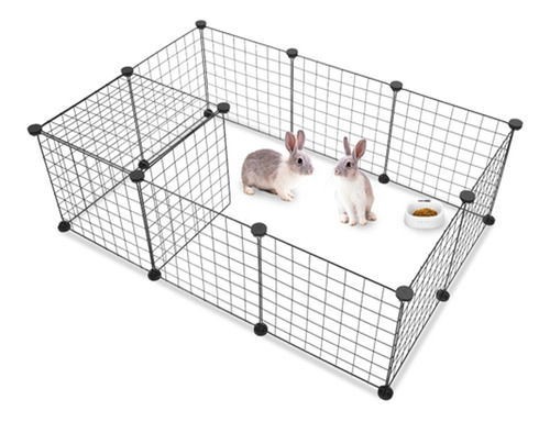 Corral De 12 Paneles Jaula Para Conejo Cobayo Hamster Perros
