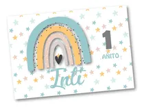 Comprar Kit Imprimible Arcoiris Nórdico Personalizado Mod.1 Pastel