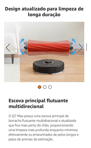 Aspirador Robô Roborock Q7 Max Q380rr 4.200 Pa, Mop Eletrô Preto