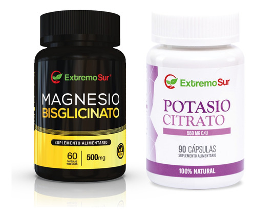 Magnesio Bisglicinato + Potasio Citrato, Pack