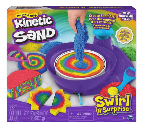 Arena Mágica Kinetic Sand Gira Y Sorpresa Spin Master