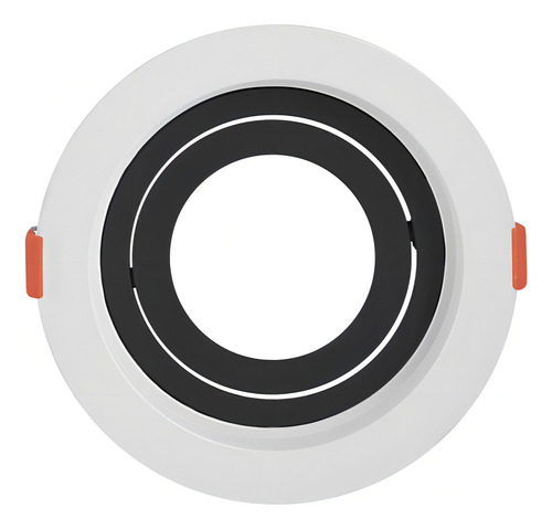 Spot Decor Redondo Black + Decker Embutir Mr16 Conector Gu10 Cor Branco C/ Preto