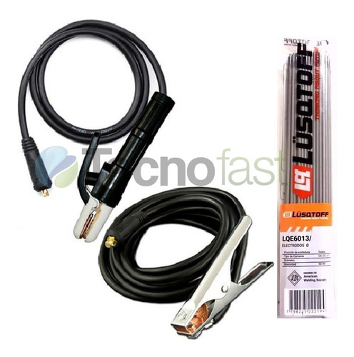 Soldadora Mma Iron-300 Lusqtoff 220 A + Mascara + Electrodos