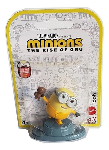 Imagem 2 de 10 de Coleção Com 4 Mini Figuras Dos Minions Filme A Origem De Gru
