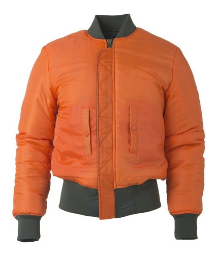 Imagen 2 de 9 de Chaqueta Hombre Bomber Piloto Militar Acolchada Liviana