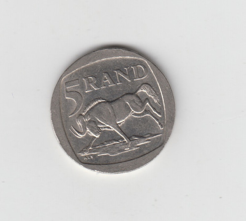 Moneda Sudafrica 5 Rand Año 1995 Muy Bueno 