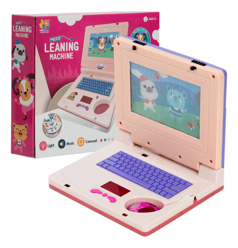 Notebook Infantil Musical Interativo Com Luzes e Mouse