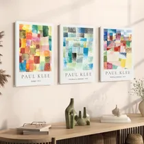 Comprar Set X3 Cuadros Decorativos 30x45 - Paul Klee 02 - Canvas