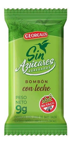 Bombón Georgalos Sin Azúcar 9gr Pack X 24un - Cioccolato