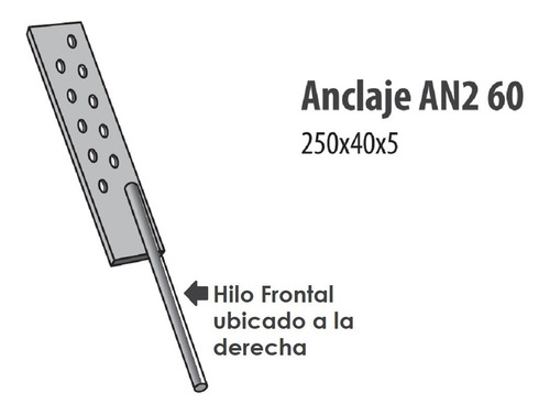 Anclaje Metalcon An2 60 X 4 Un