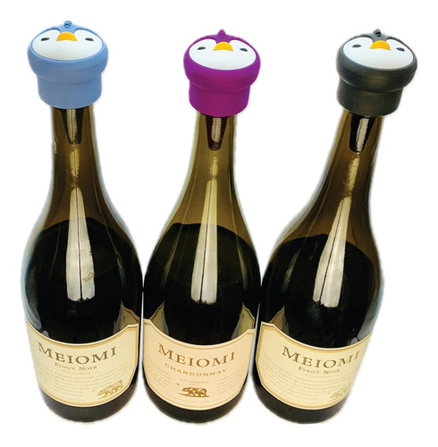 Silicone Penguin Wine Pluks: Nuevo Diseño En D