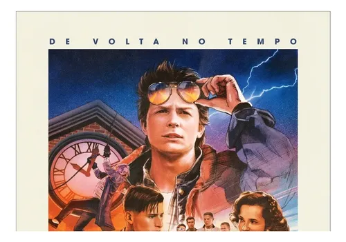 Pôster Grd. (offset) Do De Volta Para O Futuro 1 40.o Aniv