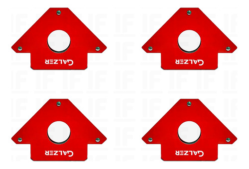 Kit 4 Esquadro Magnetico Solda 35kg Serralheiro