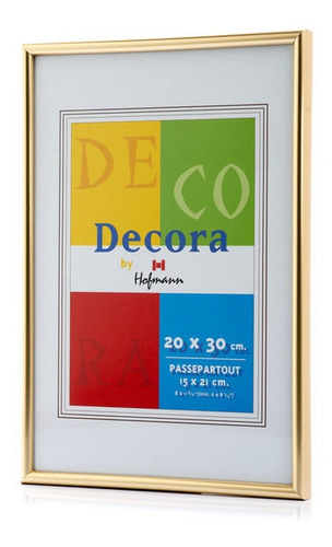 Hofmann Marco De Plástico Color Oro  20x25cm Color Dorado Oscuro Liso