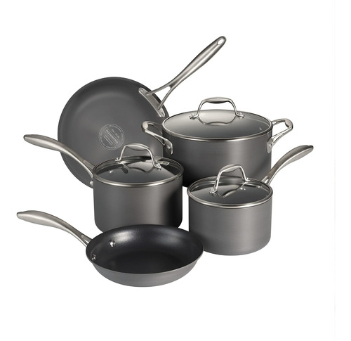 Tramontina Juego Utensilio Cocina Anodizado Duro 8 Pieza