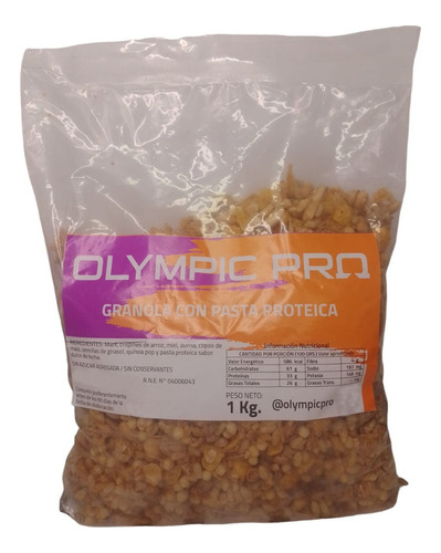 Granola Con Pasta Proteica De Dulce De Leche Olympic Pro X4