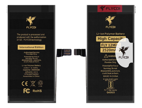 Batería Pila Para Iphone 12 Mini A2399 A2176 2520mah Premium