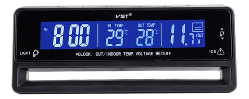 Temperatura Del Termómetro Del Reloj Digital Del Lcd Coche