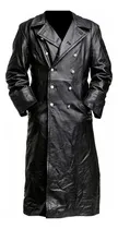 Comprar Gabardina De Piel Negro Clásico Clásico Para Hombre