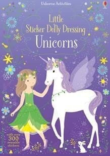 Unicorns - Little Sticker Dolly Dressing - Usborne Kel Edici