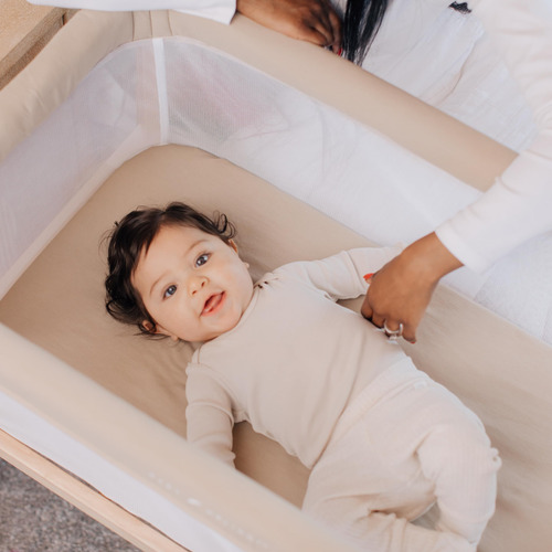 Mesita De Cama Bassinet Baby Delight Heirloom De Madera De S